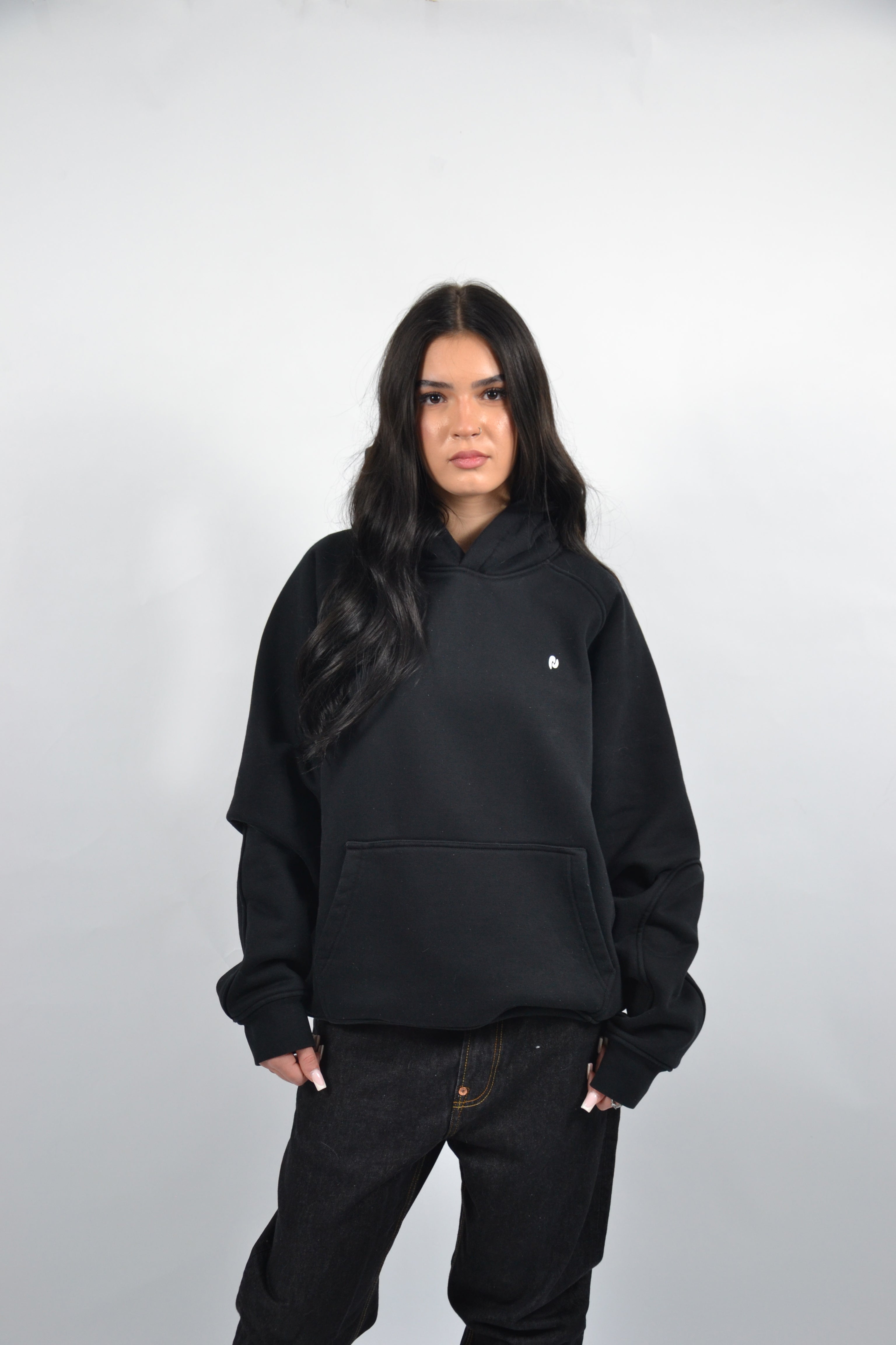 Heavyweight Clean Black Hoodie