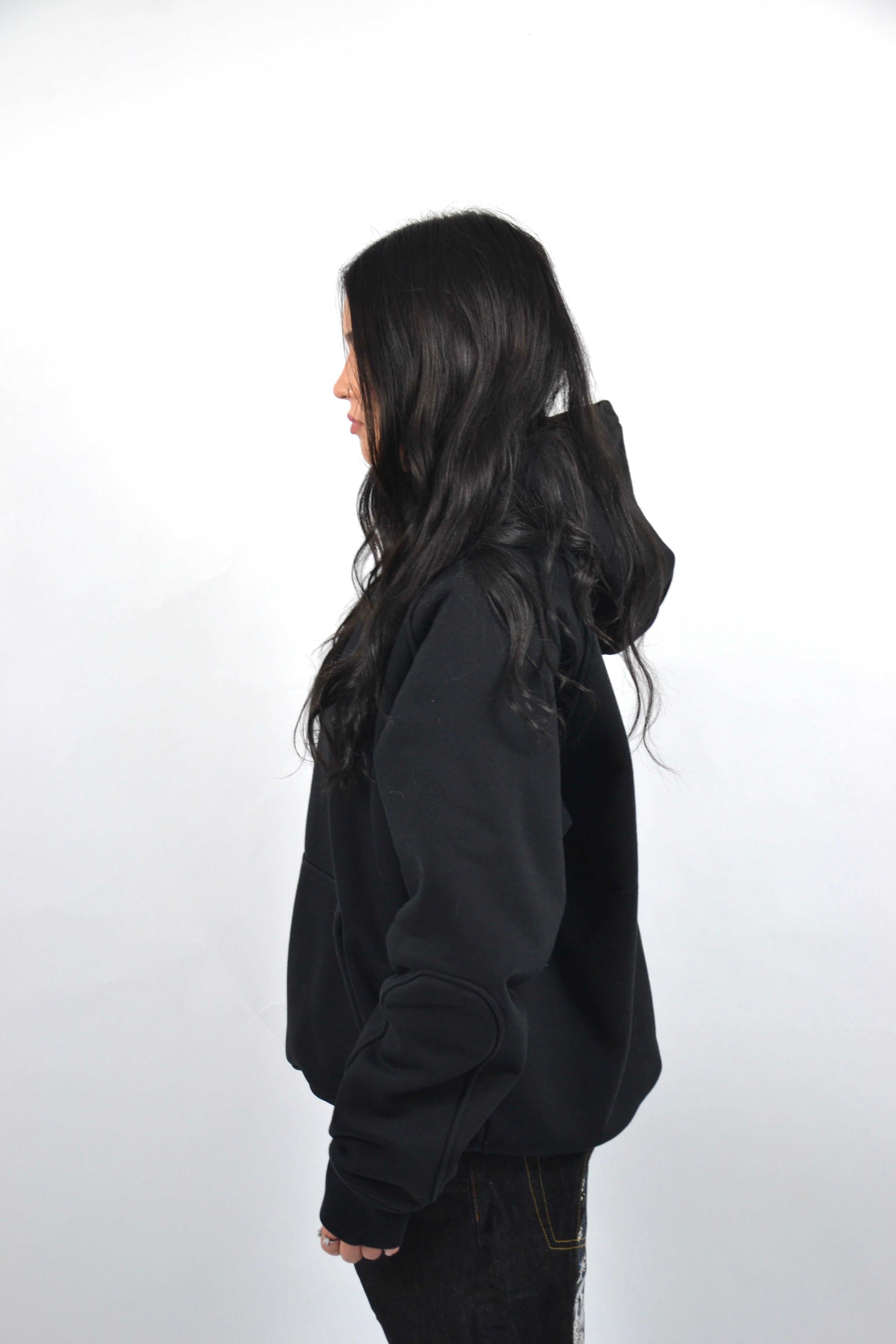Heavyweight Clean Black Hoodie