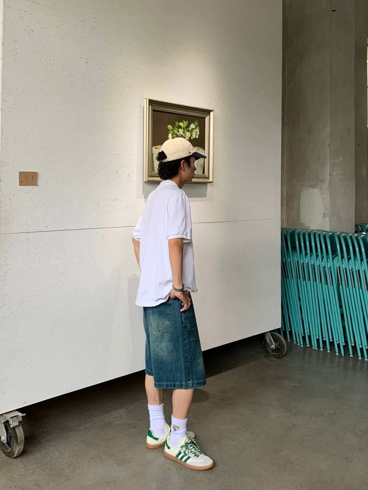 Blossom Jorts Blue